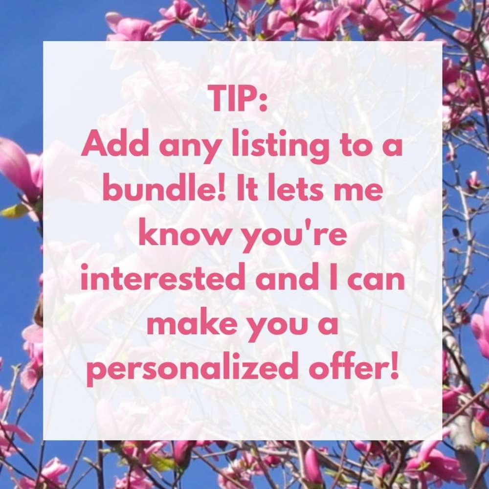 Add any item(s) to a bundle & get an offer!